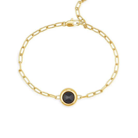 Personligt fotoarmband med ankarkedja