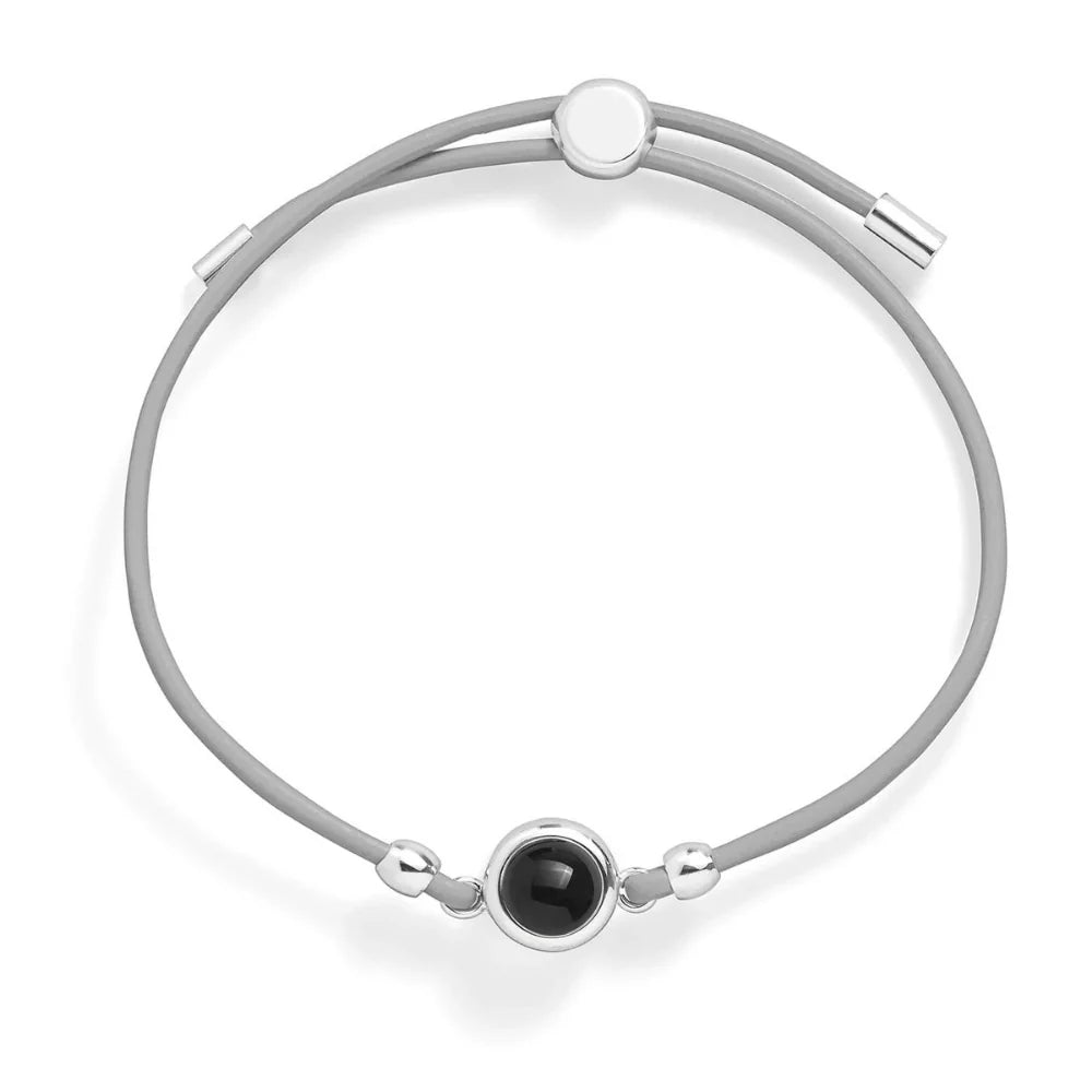 Personligt fotoarmband i läder