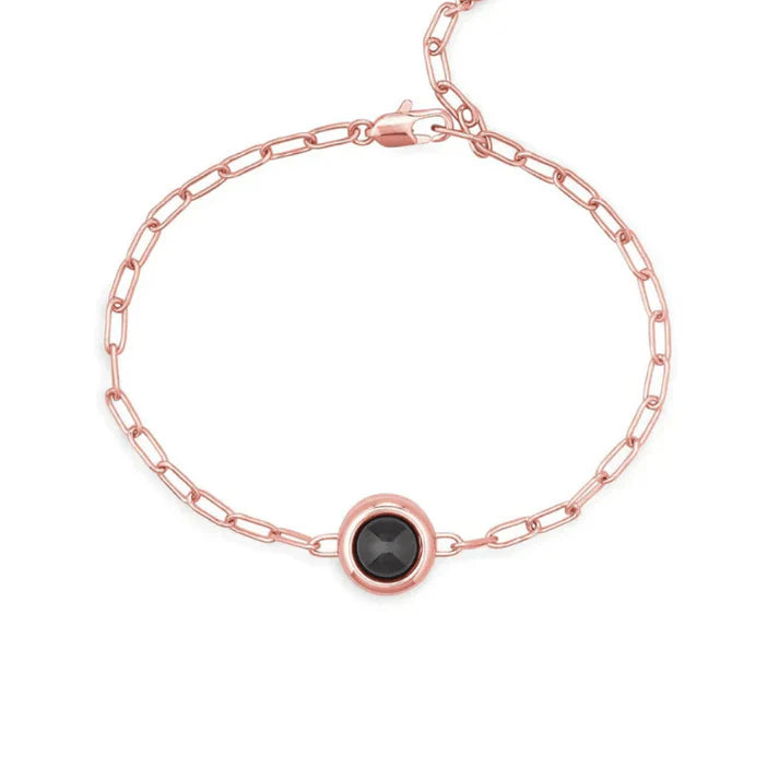 Personligt fotoarmband med ankarkedja