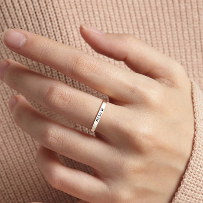 Personlig ring med husdjurets namn