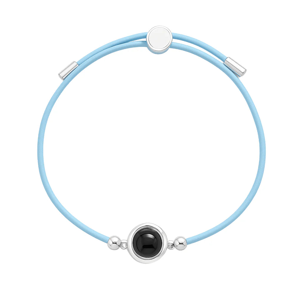 Personligt fotoarmband i läder