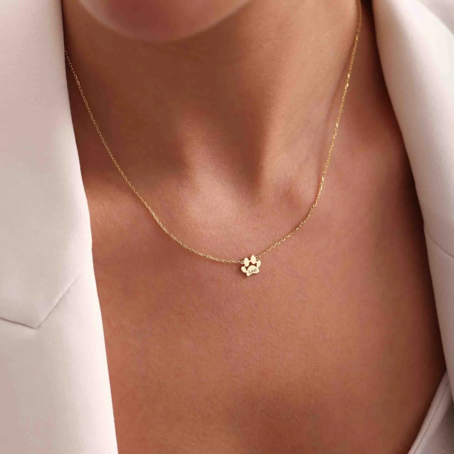 Personligt tasshalsband med namn - separata tassar