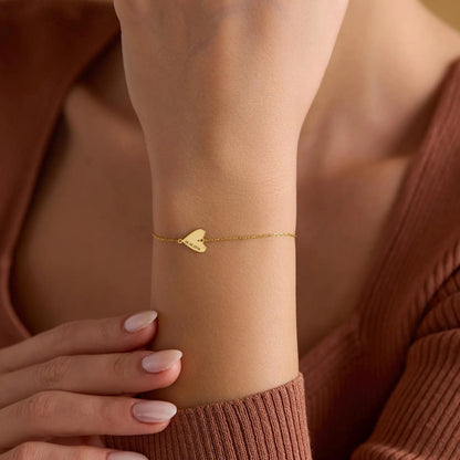 Personligt graverat hjärtarmband