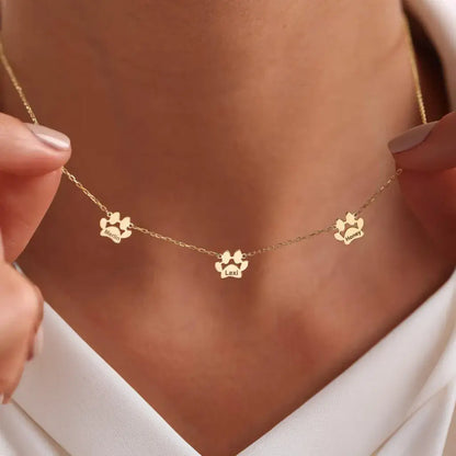 Personligt tasshalsband med namn - separata tassar