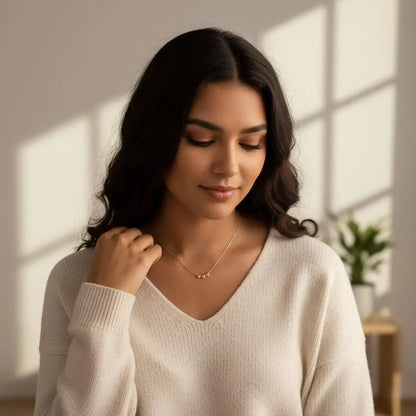 Personligt hjärthalsband med initialer